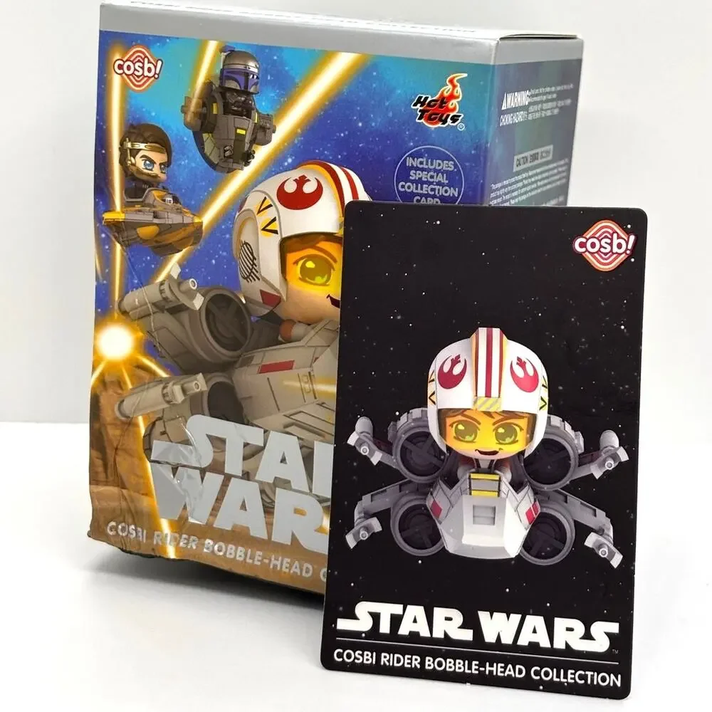 Star Wars x Disney x Cosbi Rider Bobble Head Figurine, Luke Skywalker - New